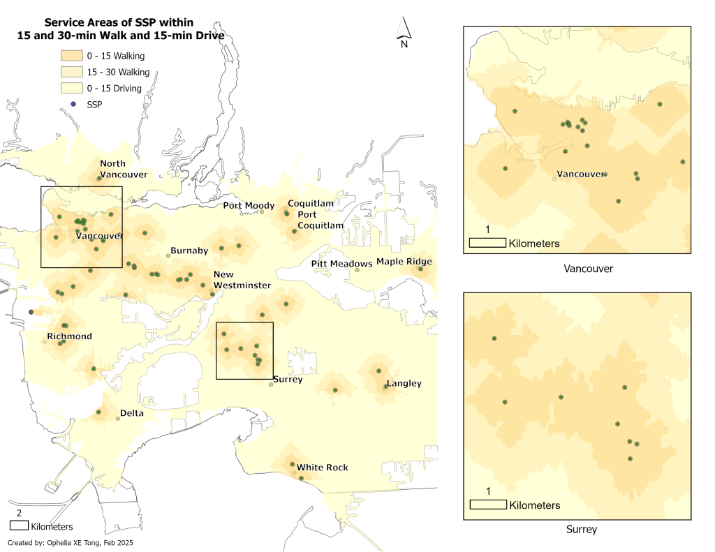 Mapping Social Isolation in Metro Vancouver I: A Service Area&nbsp;Analysis